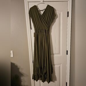 Joyfolie Giovanni Dress in Army Green
